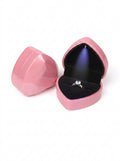 Pink Heart Ring Box