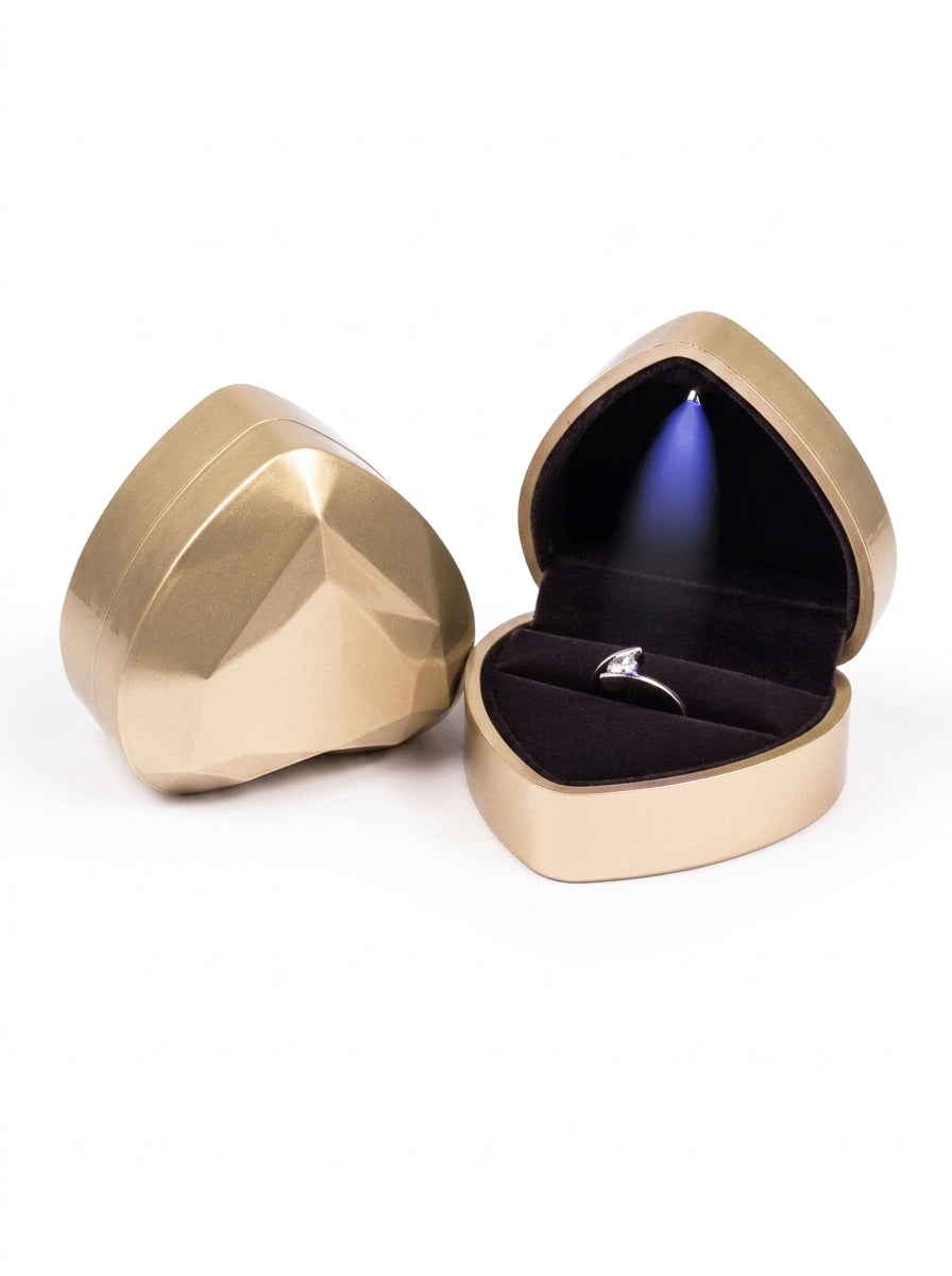 Pink Heart Ring Box