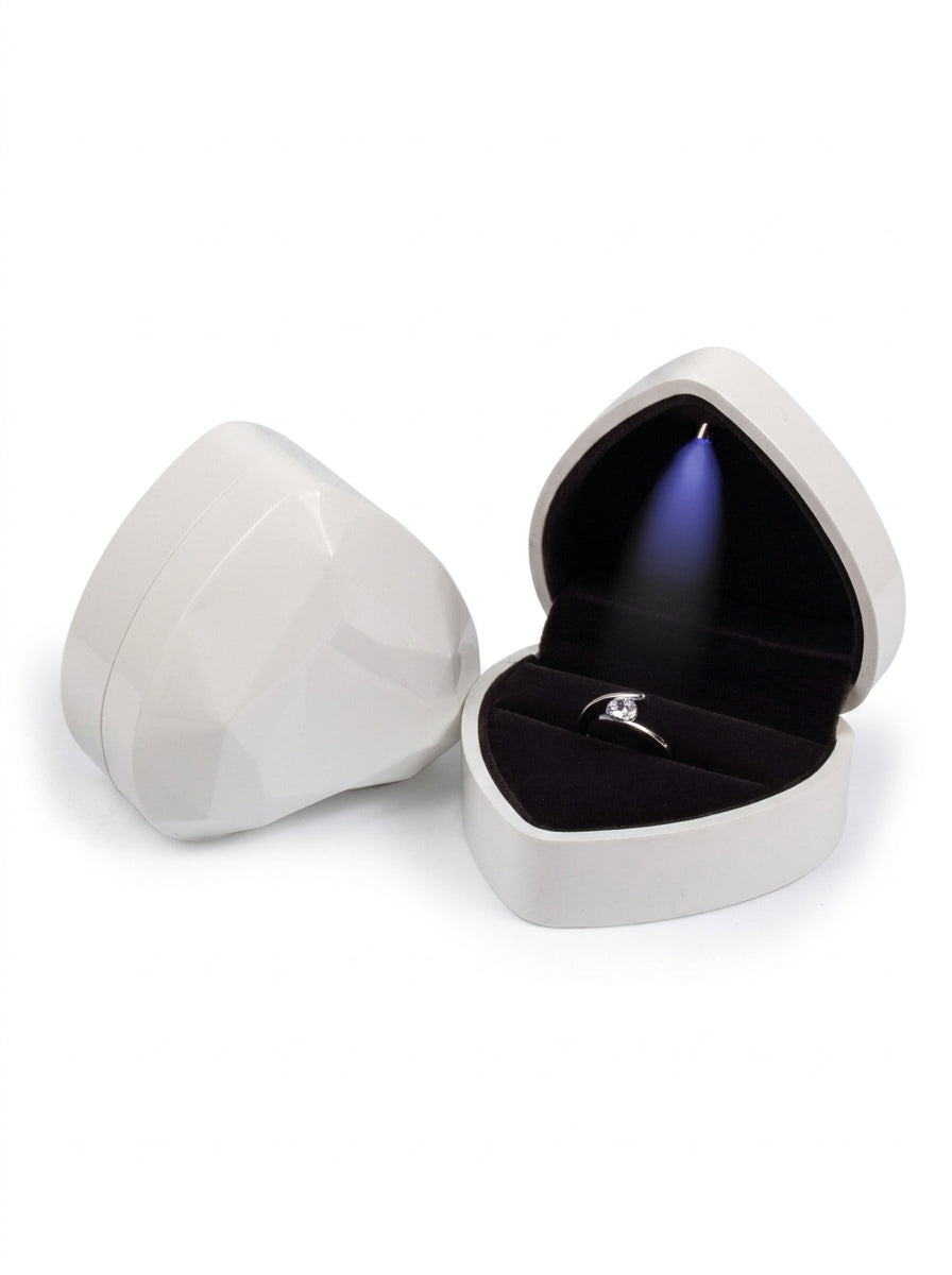 Pink Heart Ring Box
