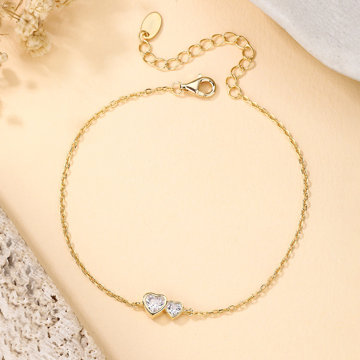 Double Heart Bracelet